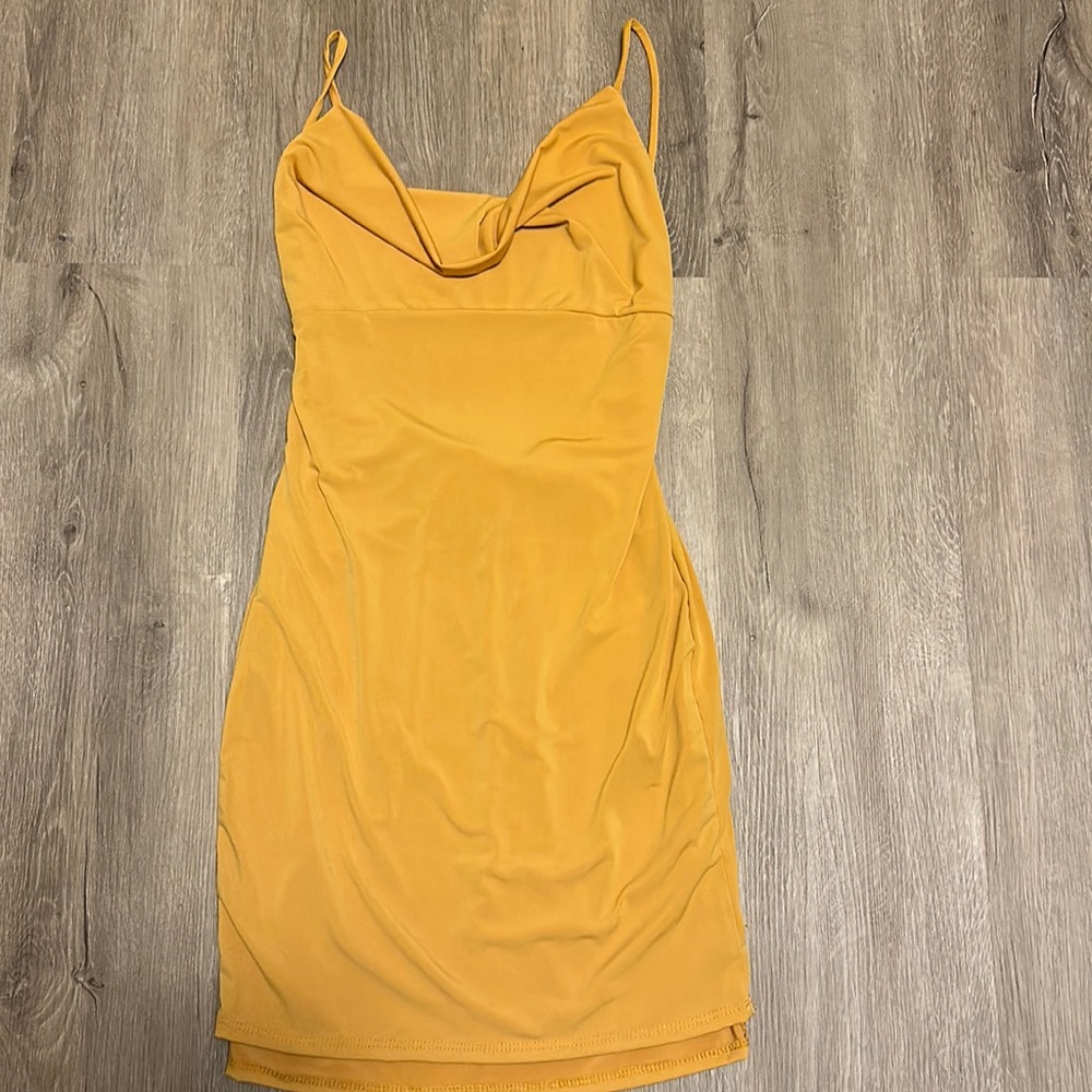 Open back mini dress